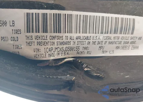 2018 Jeep Cherokee Limited 4X4 из США, поврежденный, VIN 1C4PJMDX5JD580155